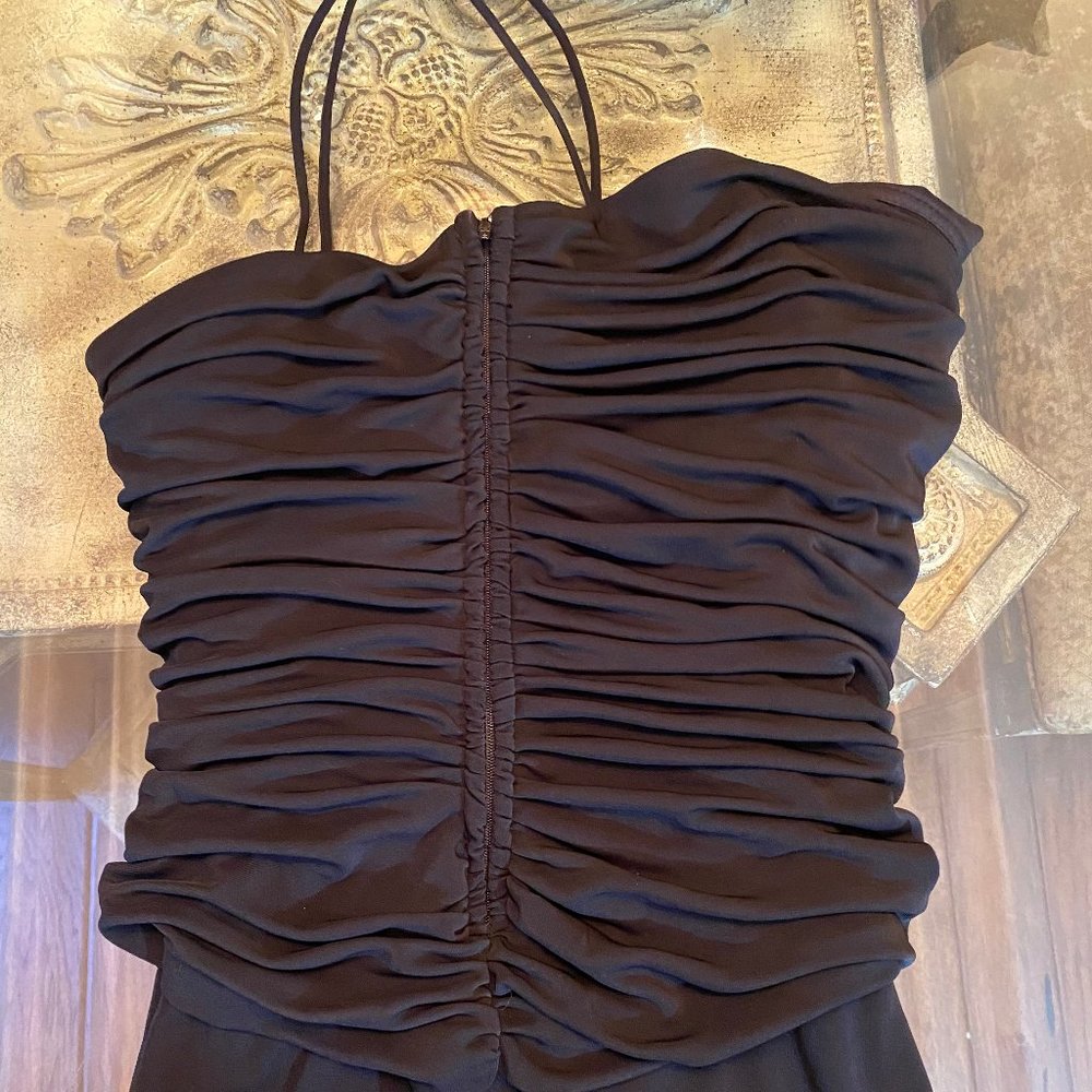 Js Collections Spaghetti Strap Rouched Bodice Gown - image 6